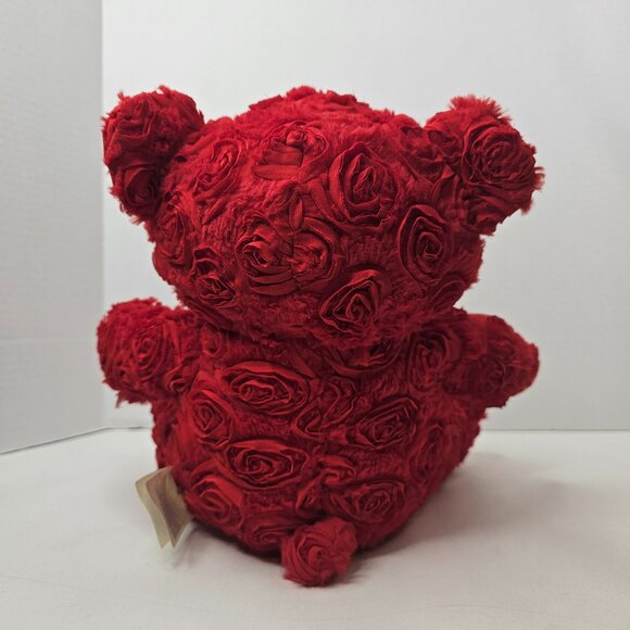 Build A Bear Red Roses Teddy Plush Stuffed Animal Toy - Picture 5 of 11